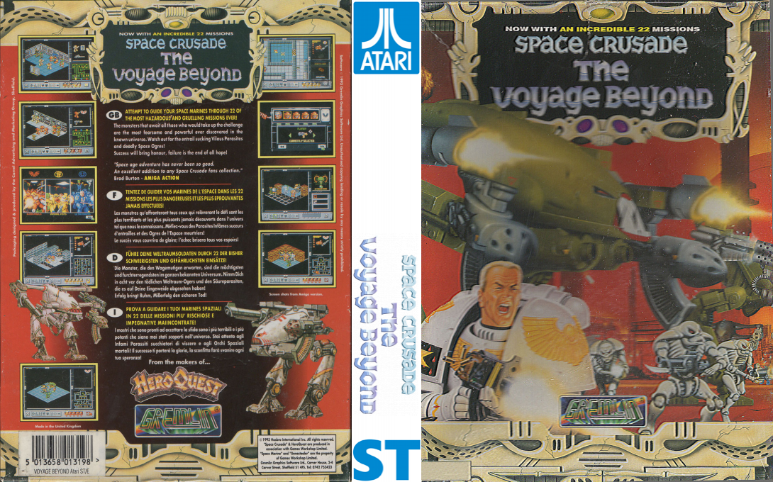Space Crusade - The Voyage Beyond — box-texture (EU)