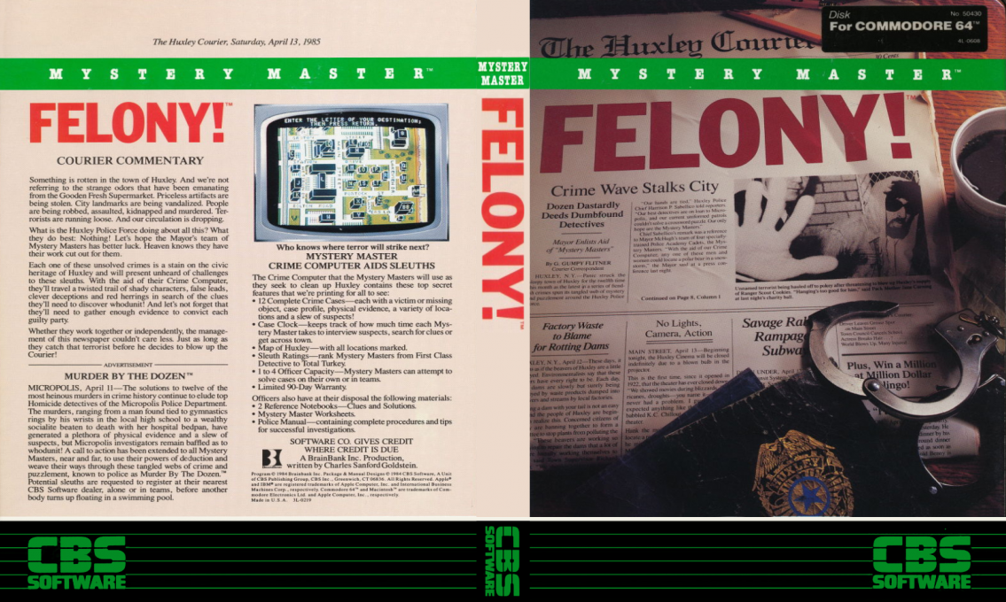 Mystery Master - Felony! — box-texture (US)