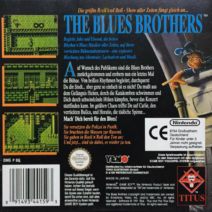 Blues Brothers, The — box-2D-back (DE)
