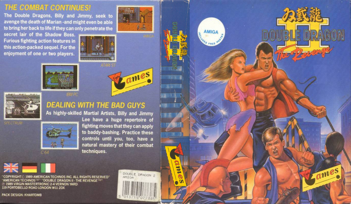 Double Dragon II - The Revenge — box-texture (EU)