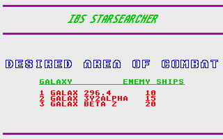 IBS Starsearcher — ss (WOR)