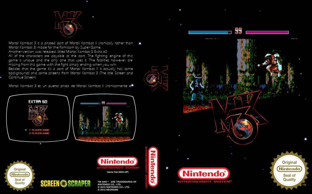 Mortal Kombat 3 - Extra 60 — box-texture (SS)