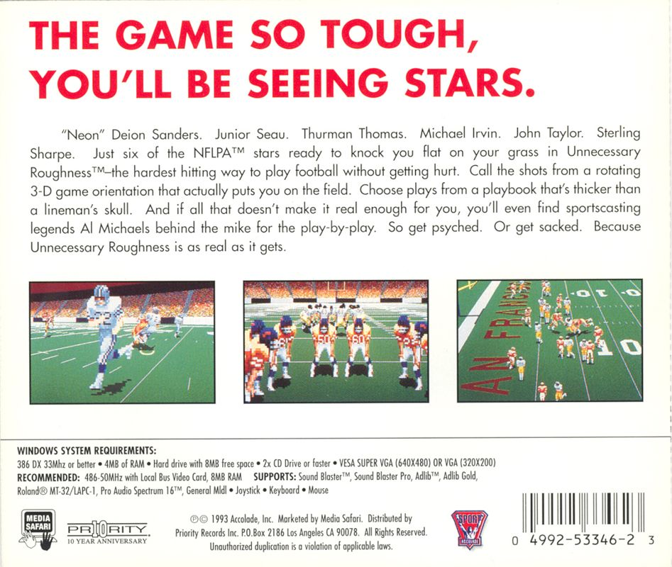 Unnecessary Roughness — box-2D-back (CUS)