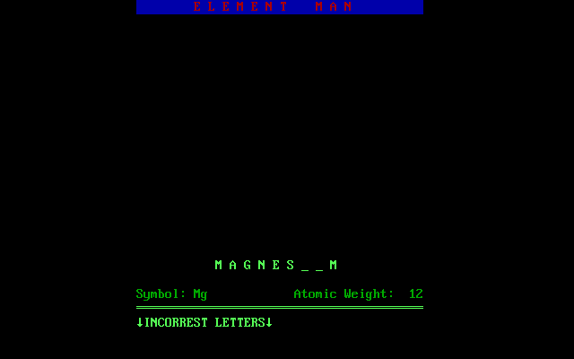 Element Man — ss (WOR)