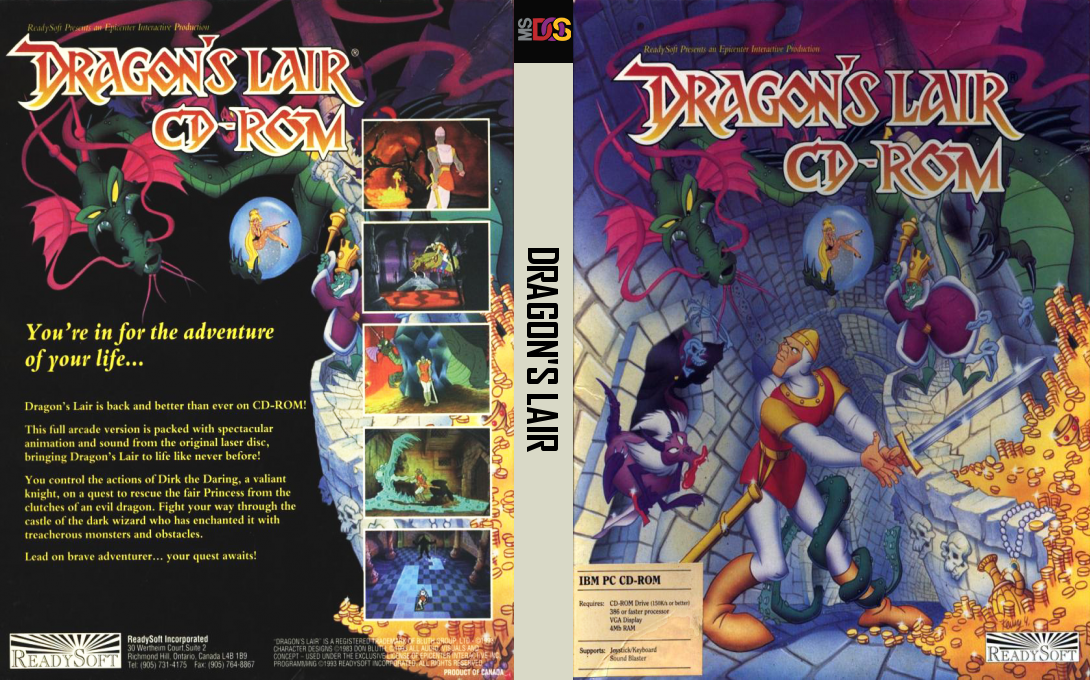 Dragon's Lair CD-ROM — box-texture (US)