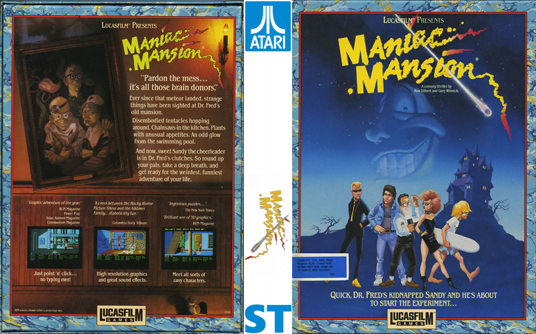 Maniac Mansion — box-texture (EU)
