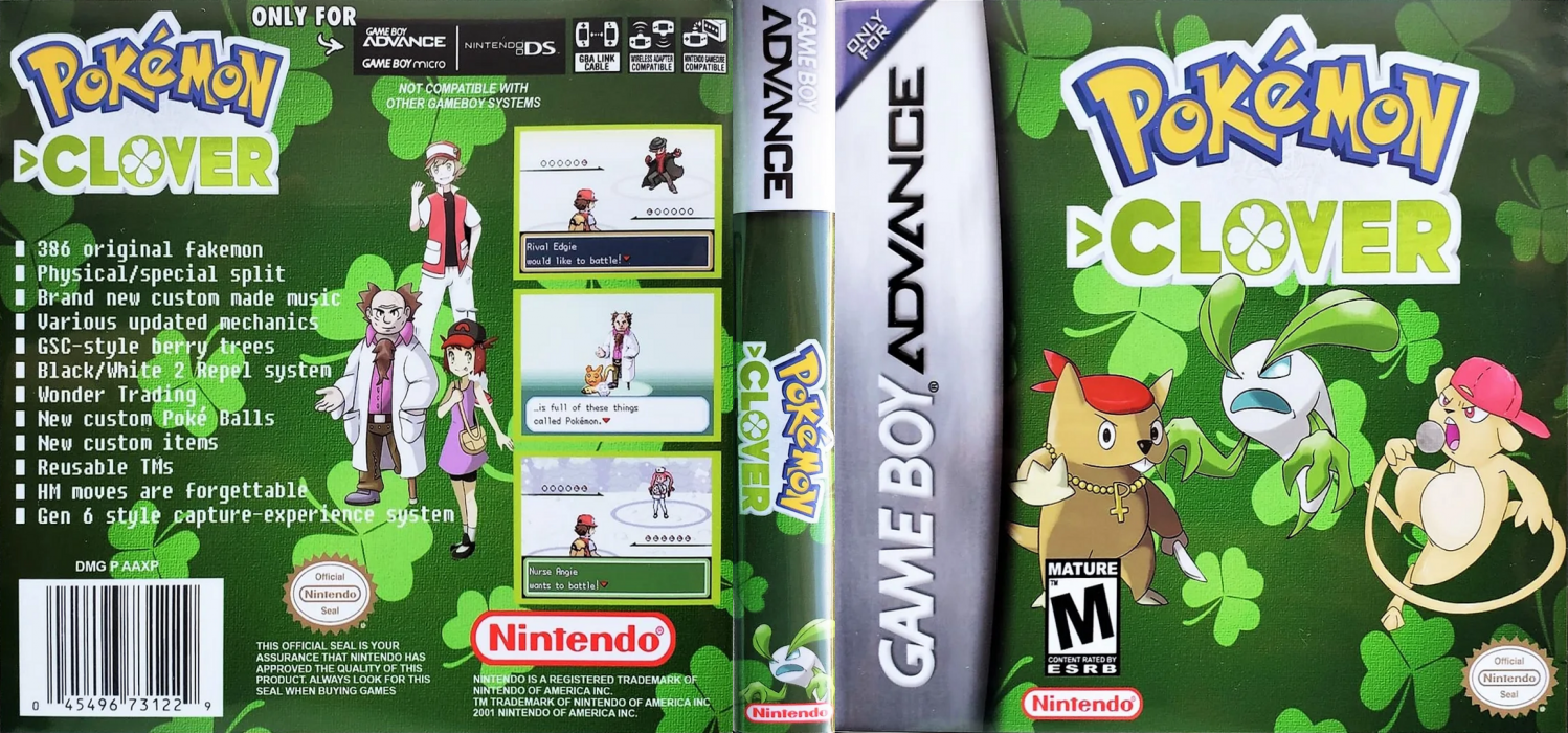 Pokemon : Clover — box-texture (US)