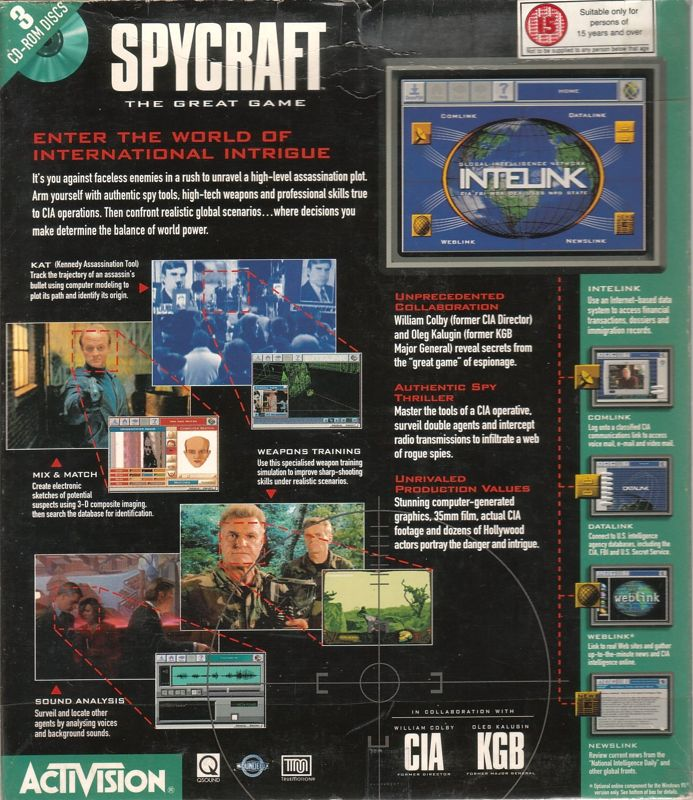 Spycraft: The Great Game — box-2D-back (EU)