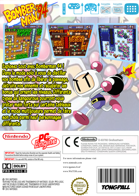 Bomberman '94 — box-2D-back (FR)