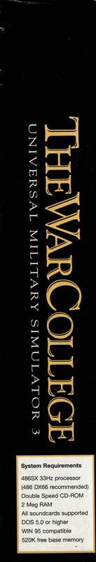 War College, The - Universal Military Simulator 3 — box-2D-side (EU)