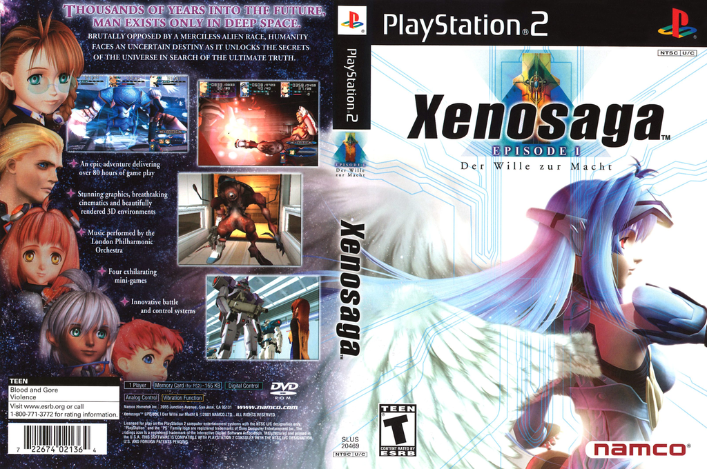 Xenosaga Episode 1 - Der Wille Zur Macht — box-texture (US)