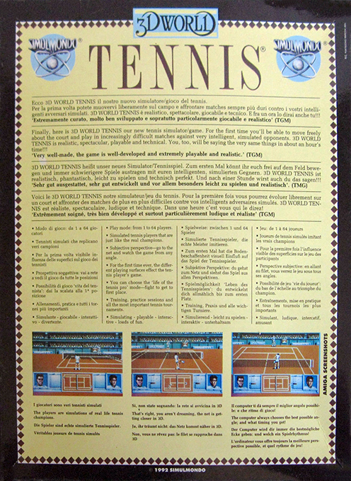 3D World Tennis — box-2D-back (EU)