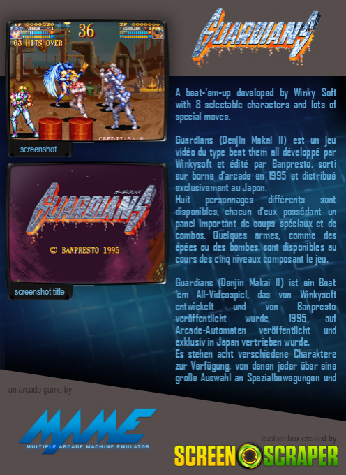 Guardians: Denjin Makai II — box-2D-back (SS)
