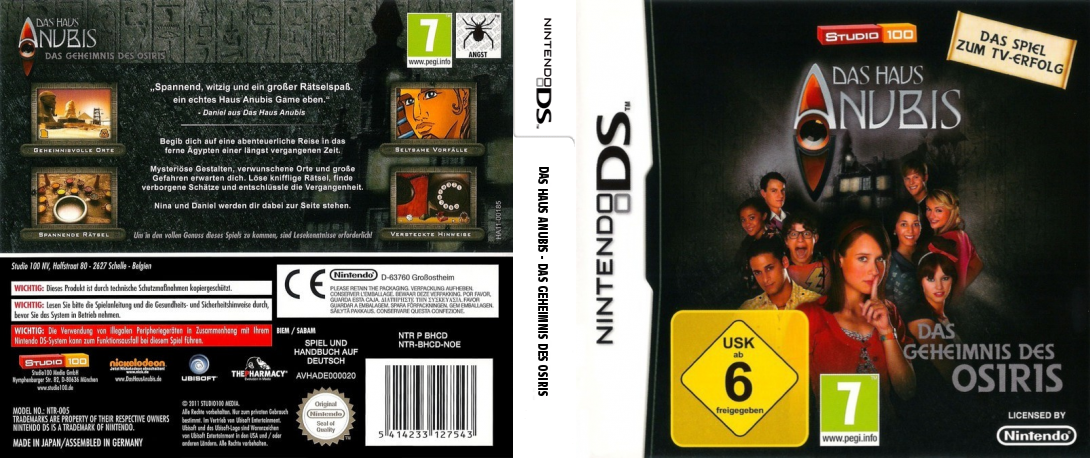 Huis Anubis, Het - Het Geheim van Osiris — box-texture (DE)