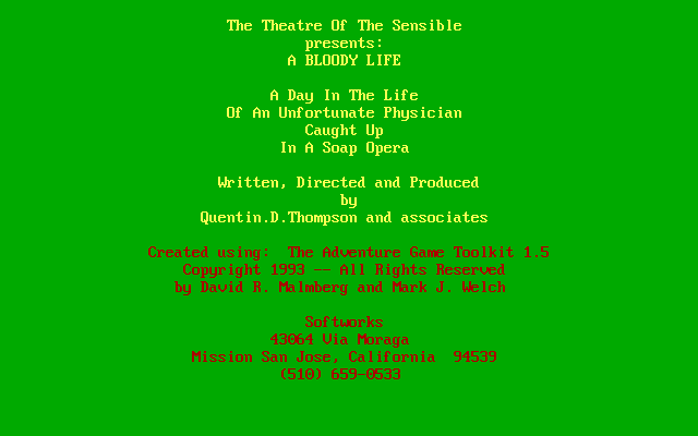 Bloody Life, A! — sstitle (WOR)