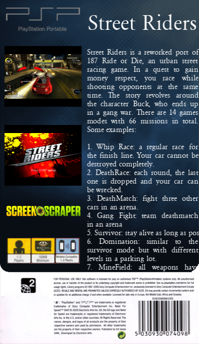 Street Riders — box-2D-back (SS)