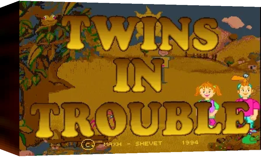 Twins in Trouble — box-3D (WOR)