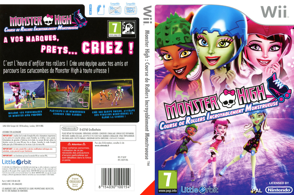 Monster High - Skultimate Roller Maze — box-texture (FR)