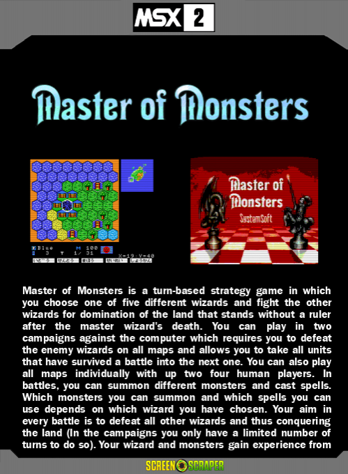 Master Of Monsters — box-2D-back (SS)