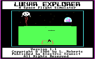 Lunar Explorer - A Space Flight Simulator — sstitle (WOR)