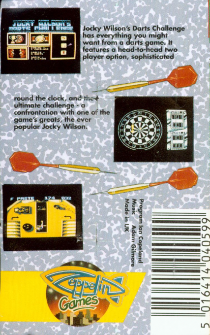 Jocky Wilson's Darts Challenge — box-2D-back (EU)