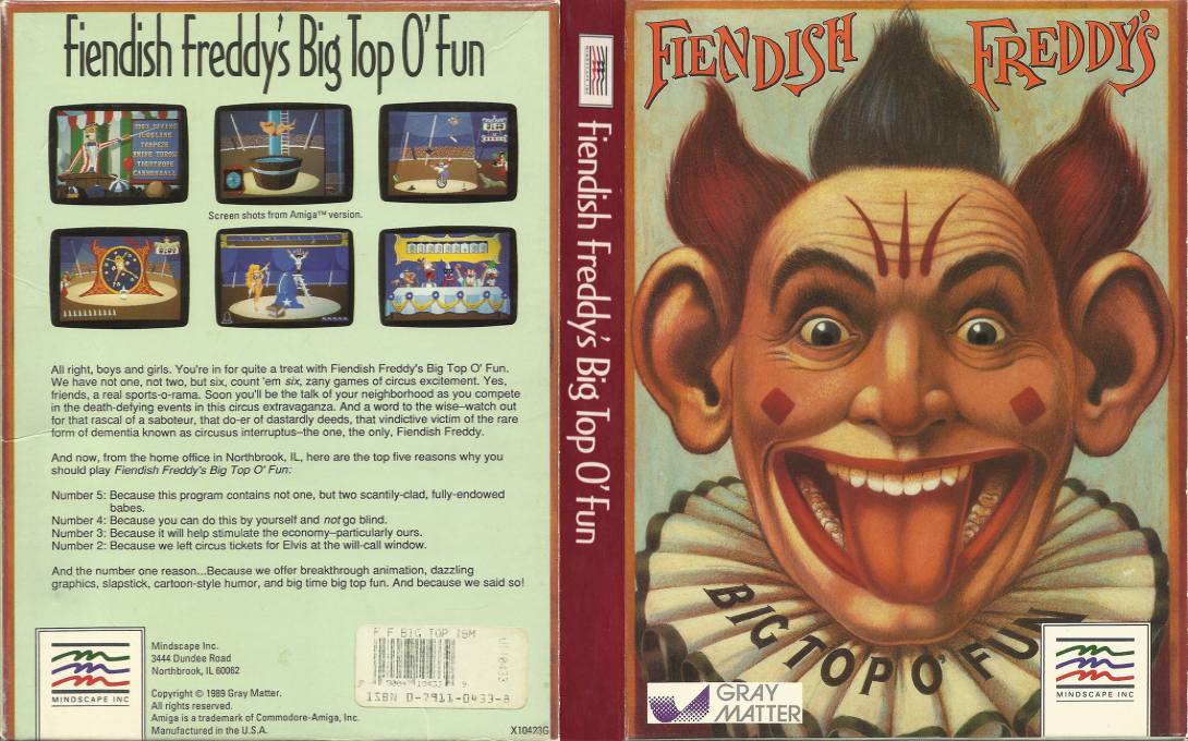 Fiendish Freddy's Big Top O' Fun — box-texture (US)