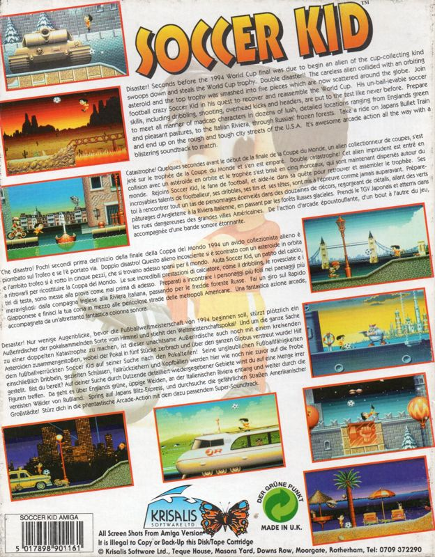 Soccer Kid — box-2D-back (EU)
