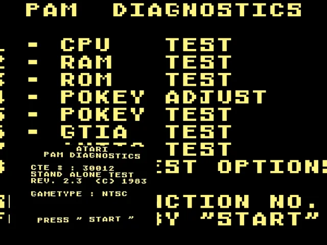 Atari PAM System Test — mixrbv2 (US)