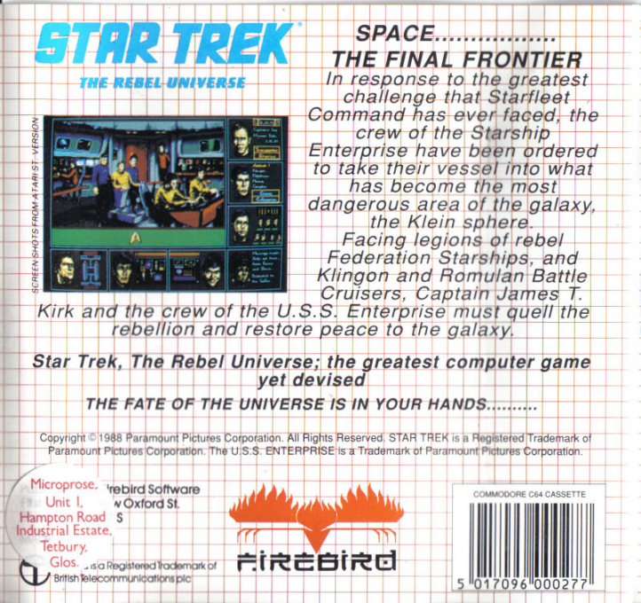 Star Trek - The Rebel Universe — box-2D-back (EU)