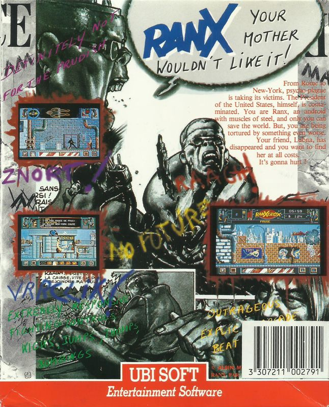 Ranx - The Video Game — box-2D-back (EU)