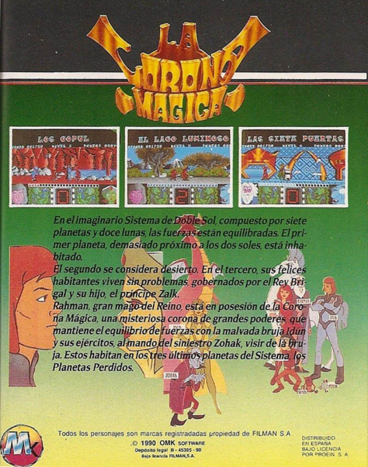 Corona Mágica, La — box-2D-back (SP)