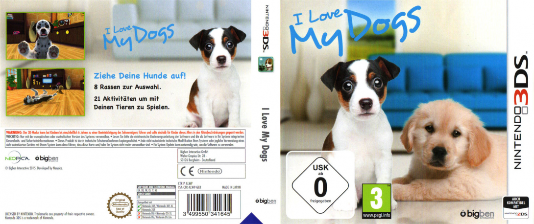 I Love My Dogs — box-texture (DE)