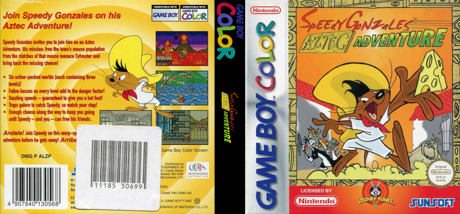 Speedy Gonzales : Aztec Adventure — box-texture (EU)