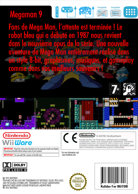 Mega Man 9 - The Ambition's Revival — box-2D-back (FR)