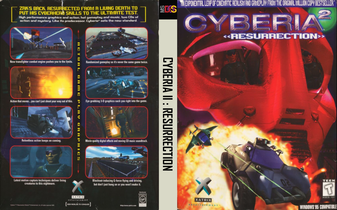 Cyberia 2 - Resurrection — box-texture (US)