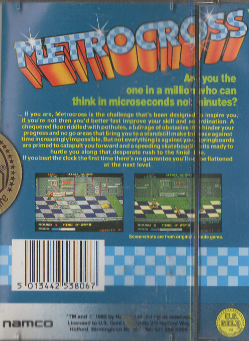 Metro-Cross — box-2D-back (EU)