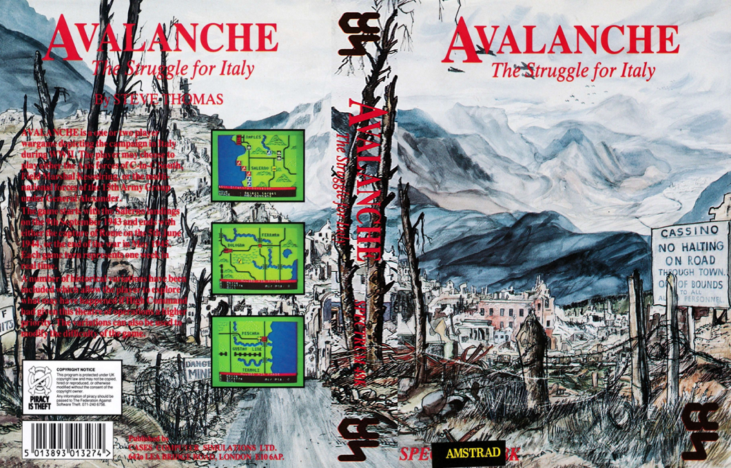 Avalanche - The Struggle For Italy — box-texture (EU)