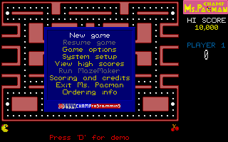 CHAMP Ms. Pacman box art