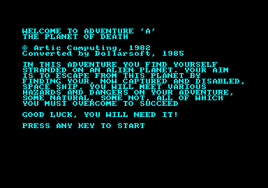 Planet Of Death — ss (EU)