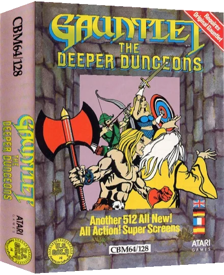 Gauntlet - The Deeper Dungeons — box-3D (EU)