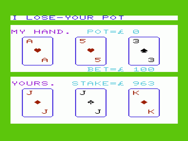 Three Card Brag — ss (WOR)