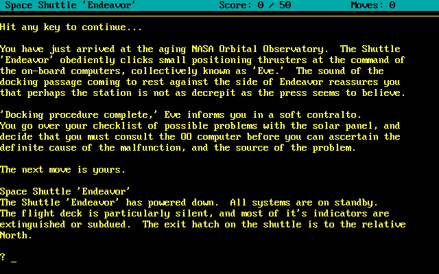 Orbital Observatory Adventure, The — ss (WOR)