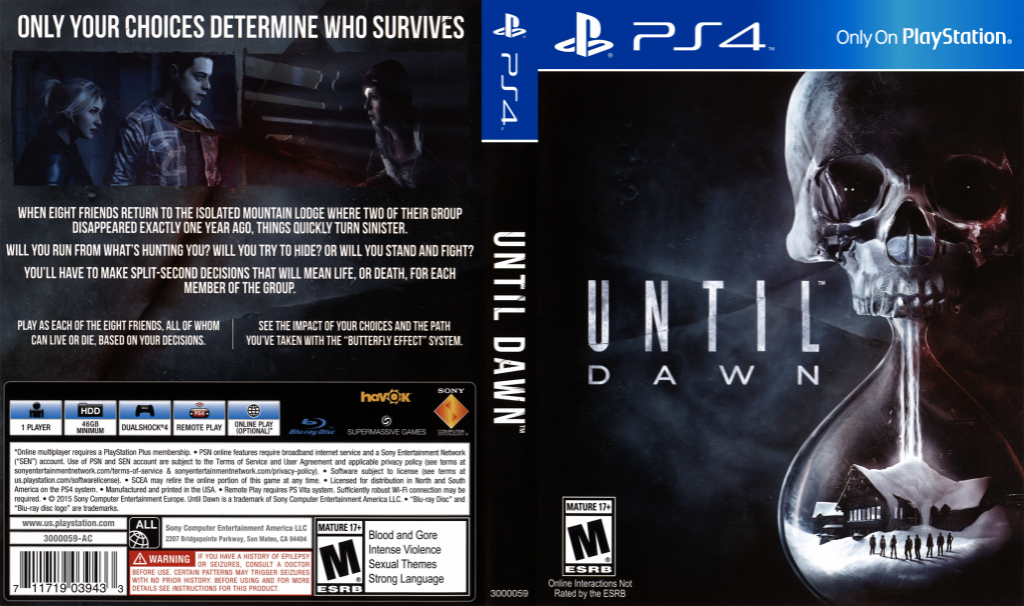 Until Dawn — box-texture (US)