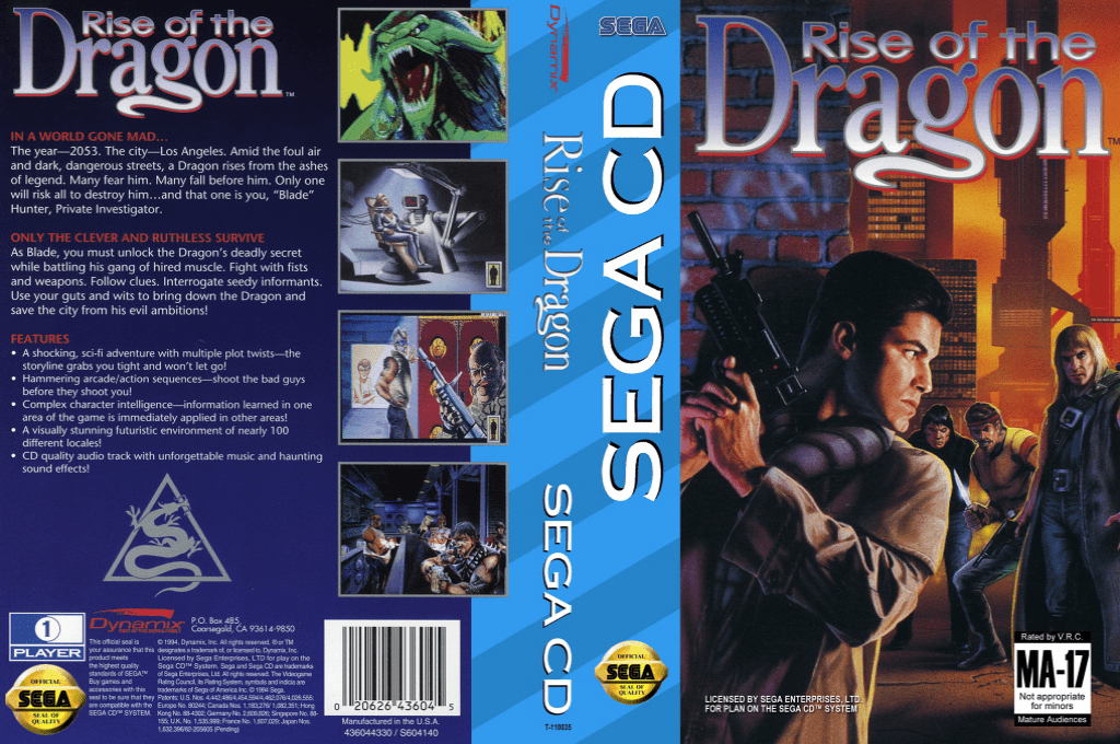 Rise of the Dragon — box-texture (US)