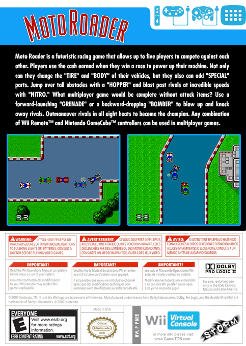 Moto Roader — box-2D-back (US)