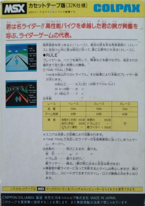 Fighting Rider — box-2D-back (JP)