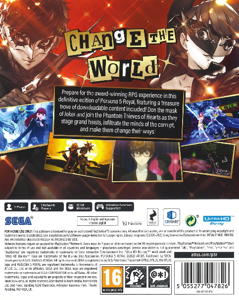 Persona 5: Royal — box-2D-back (EU)