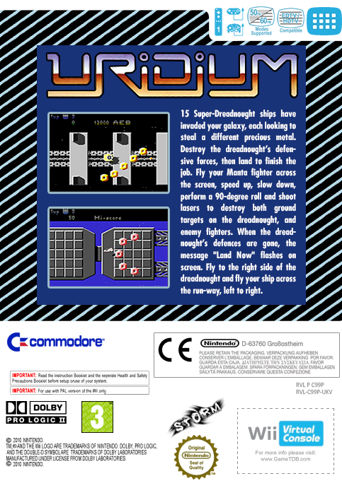 Uridium — box-2D-back (EU)