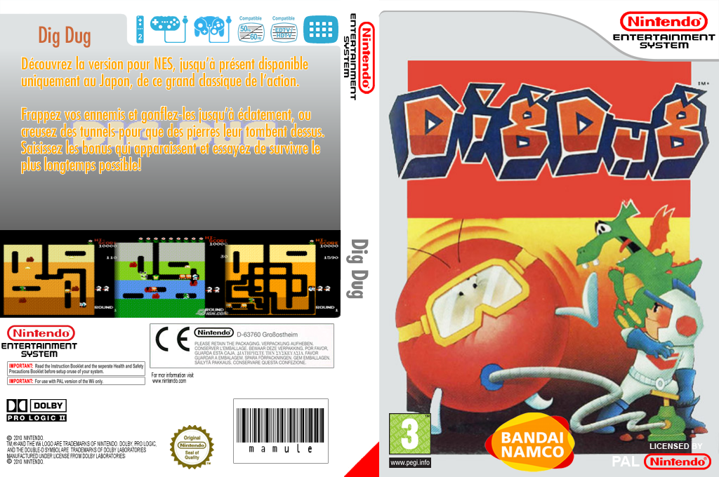 Dig Dug 2 — box-texture (FR)