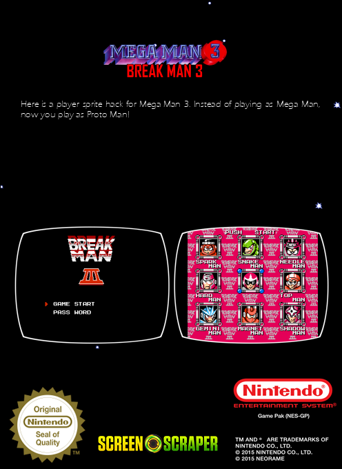 MegaMan III : Break Man 3 — box-2D-back (SS)